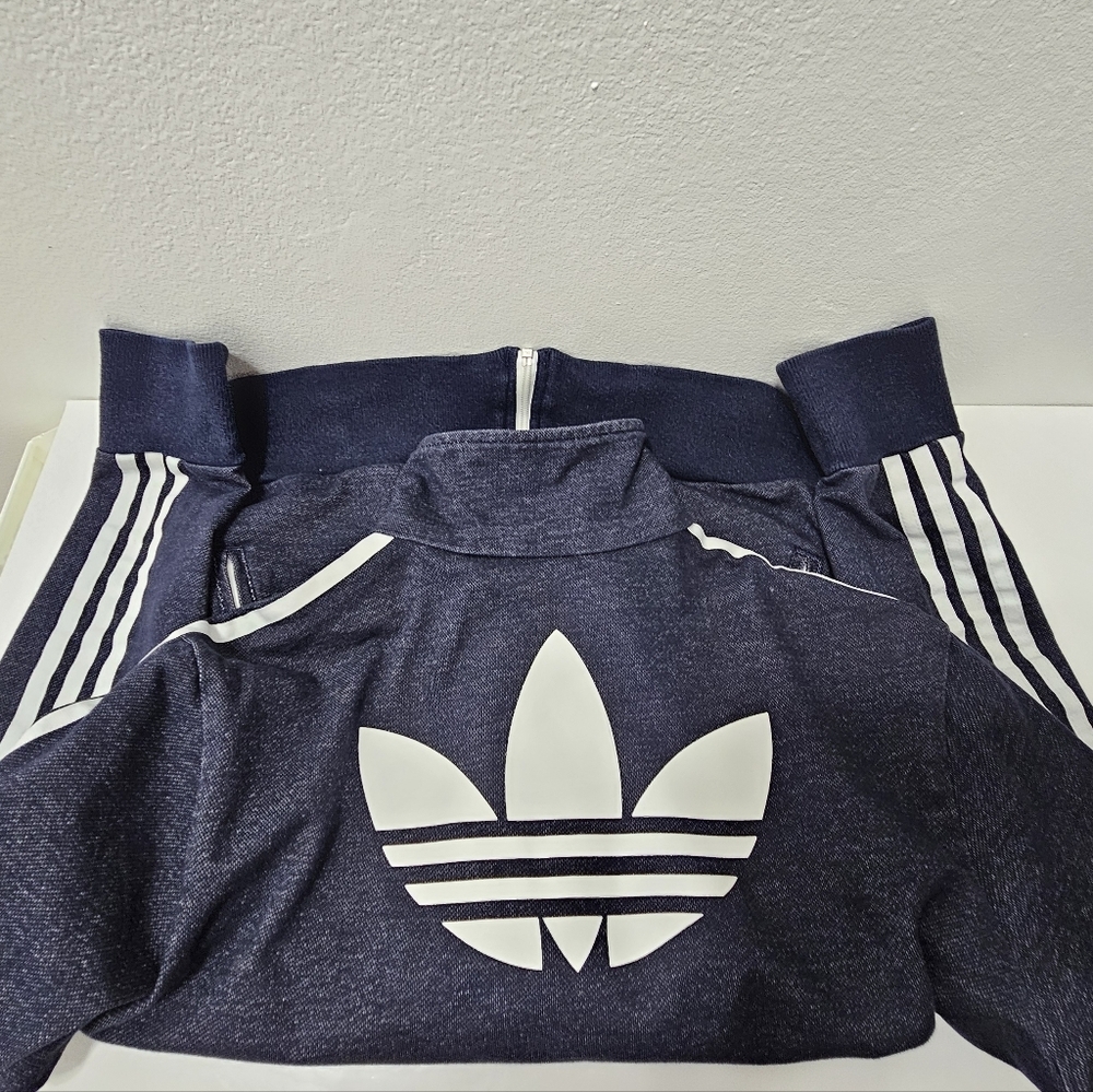 Adidas Blue & White Track Jacket - Picture 13 of 16